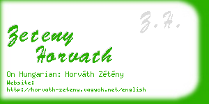 zeteny horvath business card